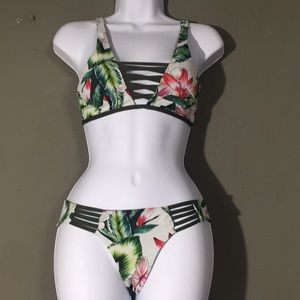 Tino bikini lace up top & bottom set xs